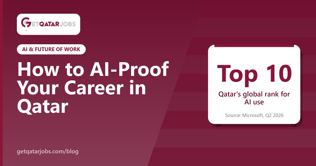 Expat professional in Doha learning AI skills on a laptop